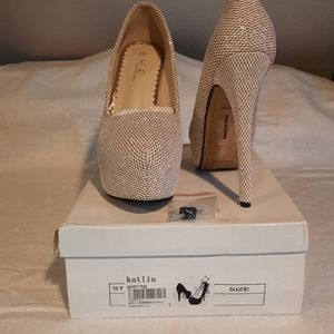 NIB Platform High Heel Round Toe Shoes